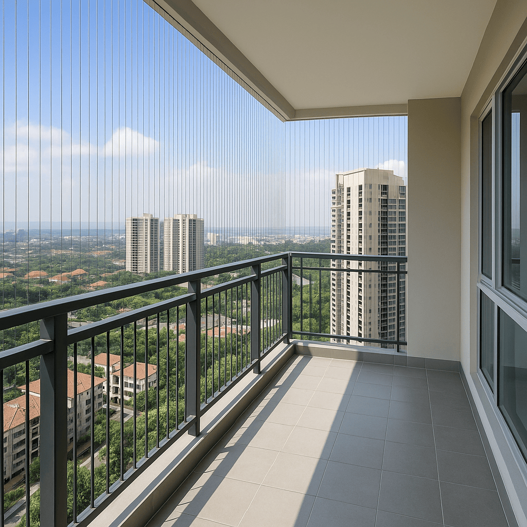 Professional pigeon safety net installation in Coimbatore, Madurai, Tirunelveli - Premium quality safety nets